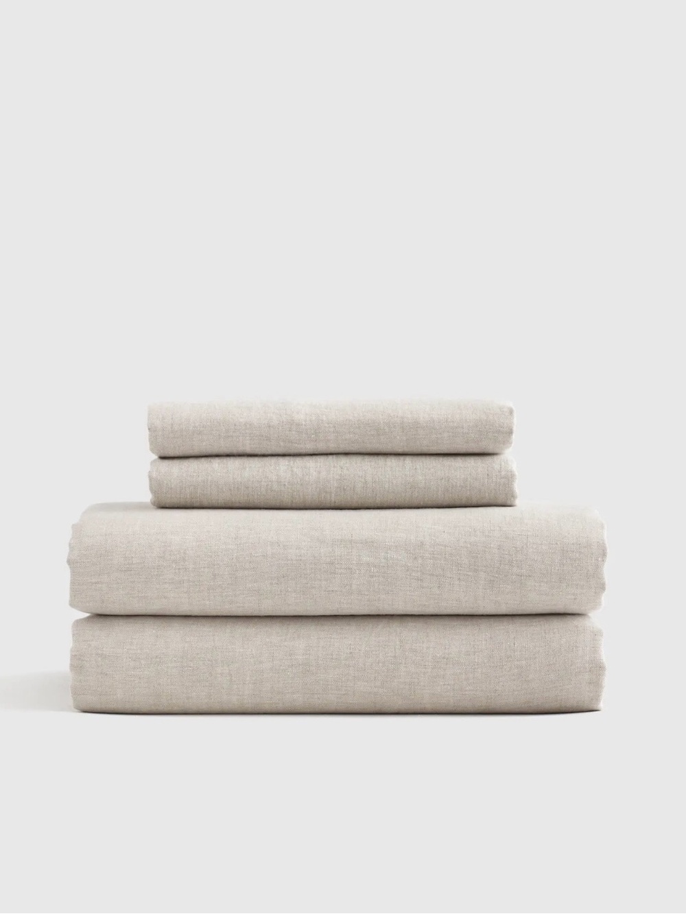 NWOT Sand European Linen Cal King Sheet Set - Retail $214
